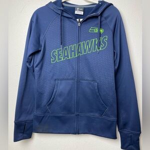 Nike NFL Team Apparel - Seahawks Full Zip Hoodie - Navy - Sz S